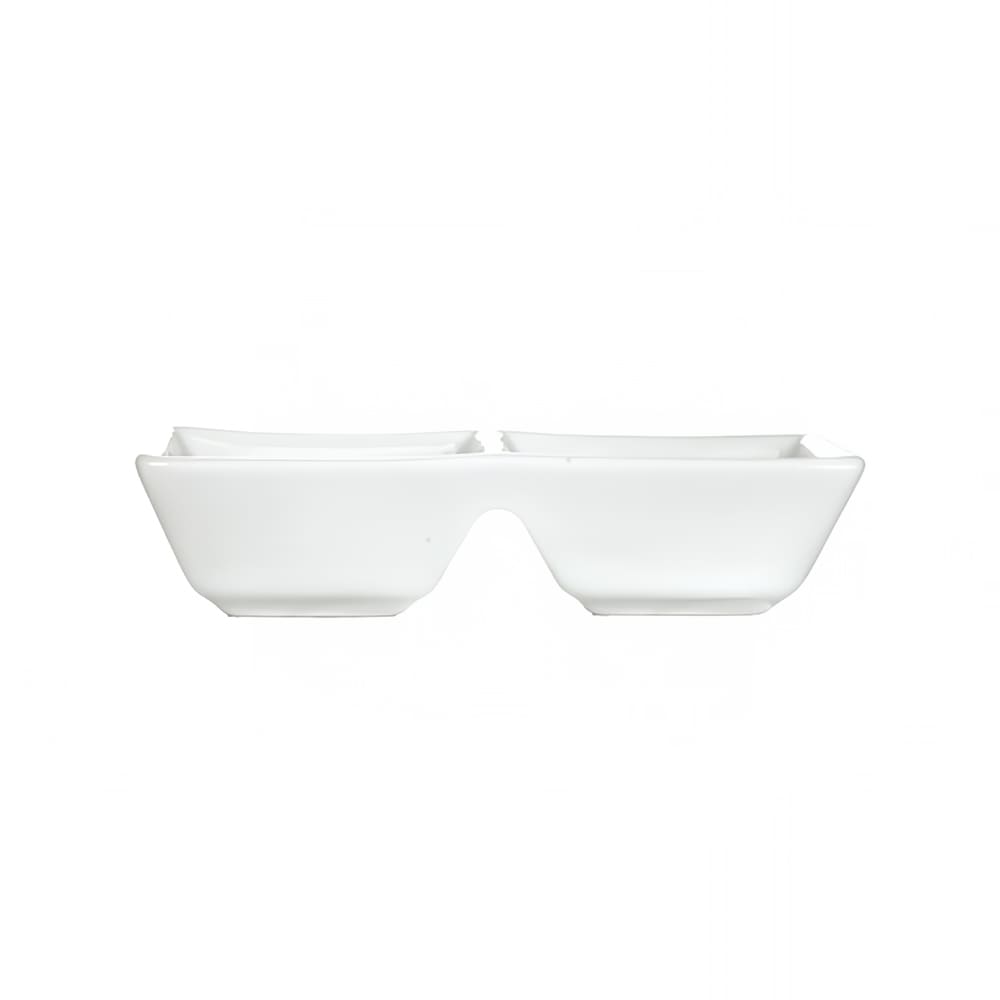 ITI 2 oz Rectangular Elite™ Sauce Dish - Porcelain, European White (EL-202)