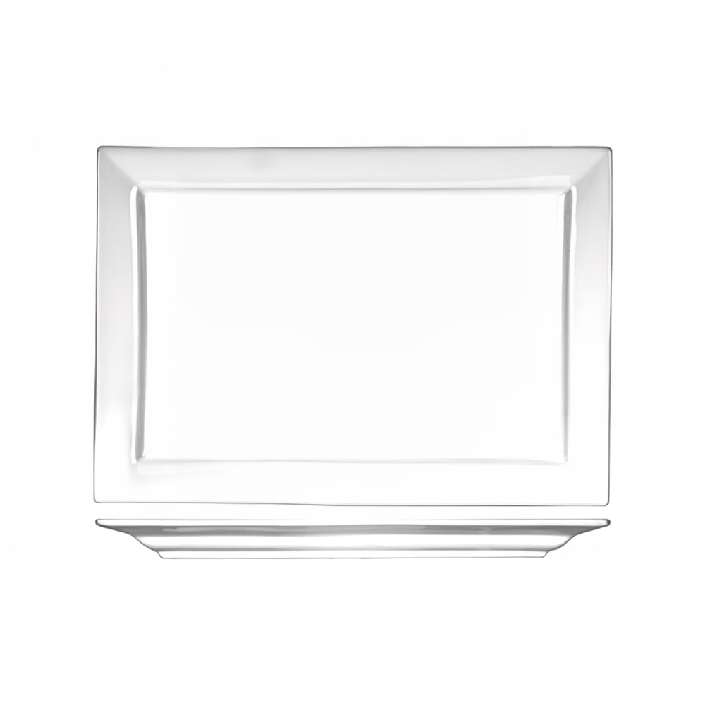 ITI 12" x 7 7/8" Rectangular Elite™ Platter - Porcelain, Bright White (EL-26)