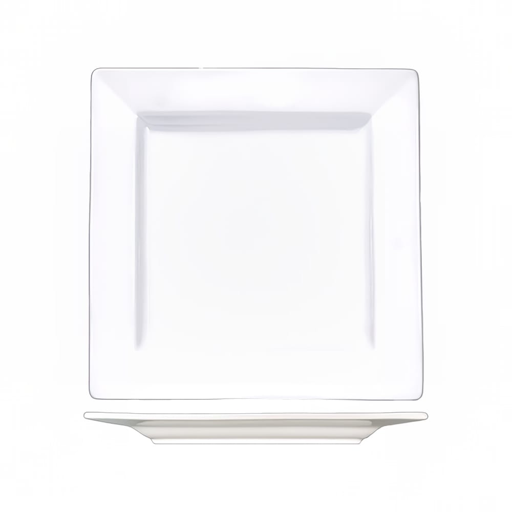 ITI 12" Square Elite™ Plate - Porcelain, Bright White (EL-40)