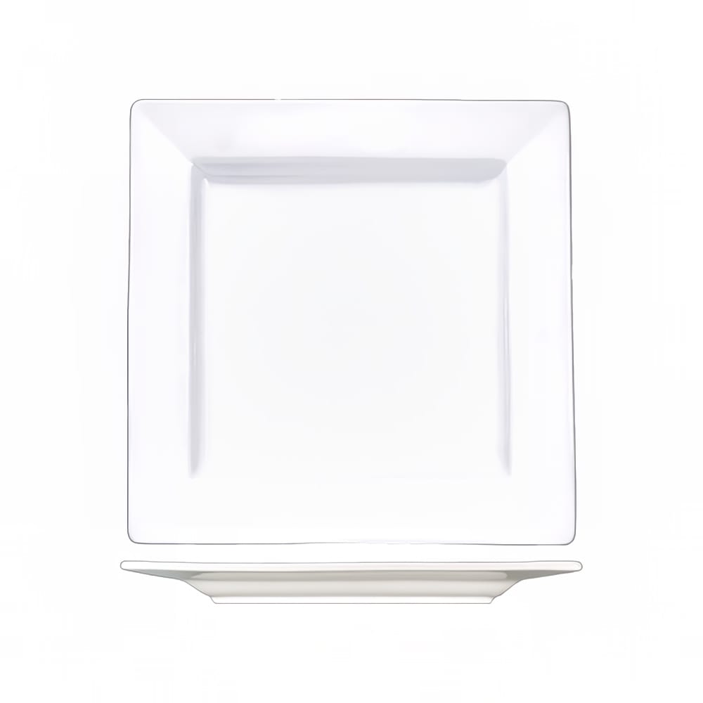ITI 7 1/4" Square Elite™ Plate - Porcelain, Bright White (EL-7)