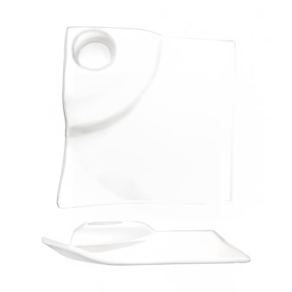 ITI 8" Square Elite™ Party Plate - Porcelain, Bright White (EL-800)
