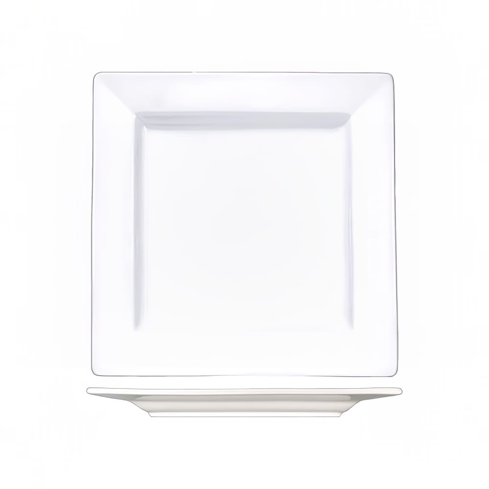 ITI 9 1/8" Square Elite™ Plate - Porcelain, Bright White (EL-9)
