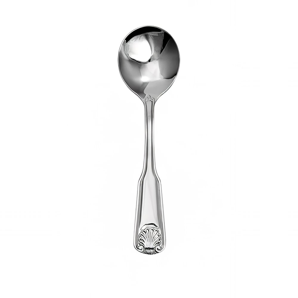 ITI 6 1/4" Bouillon Spoon with 18/0 Stainless Grade, Nautilus Pattern (NA-113)