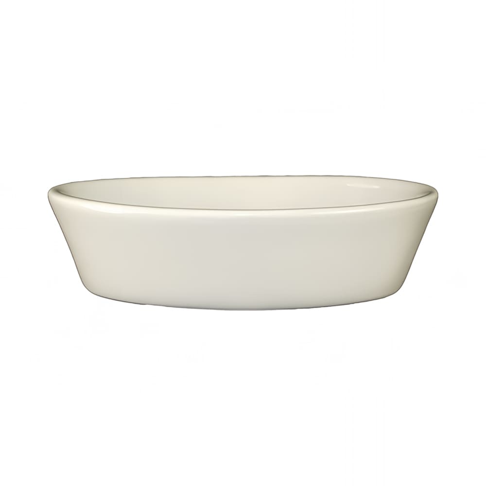 ITI 6 oz. Oval, Oven Baking Dish - Ceramic, American White (OB-5)