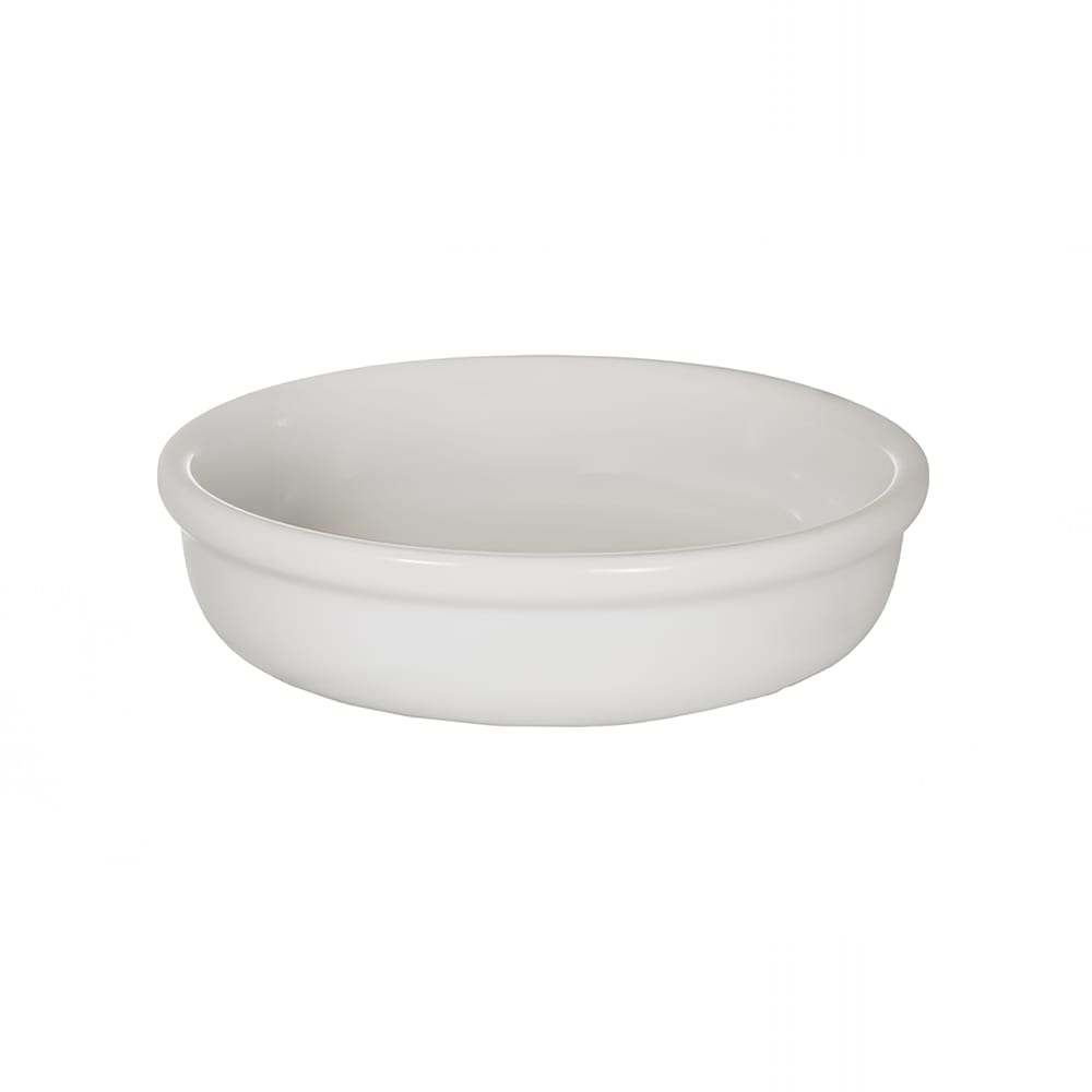 ITI 8 oz Round Crème Brulee - Ceramic, European White (OB-55-EW)