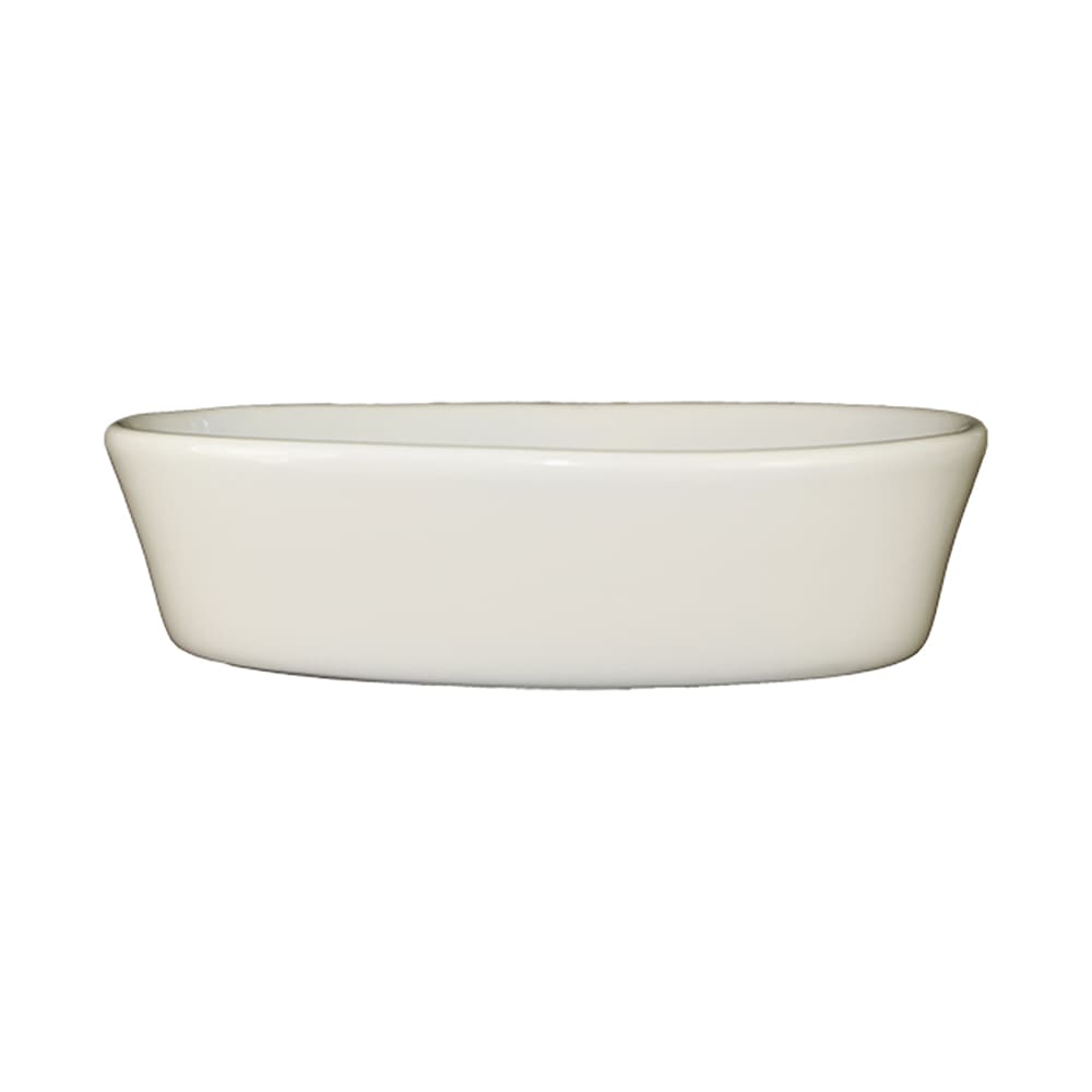 ITI 10 oz. Oval, Oven Baking Dish - Ceramic, American White (OB-6)