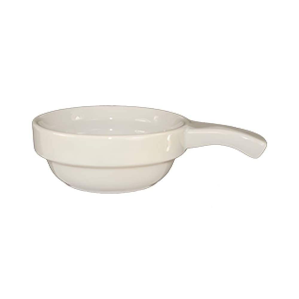 ITI 8 oz Round Soup Crock - Ceramic, American White (OSC-10-H)