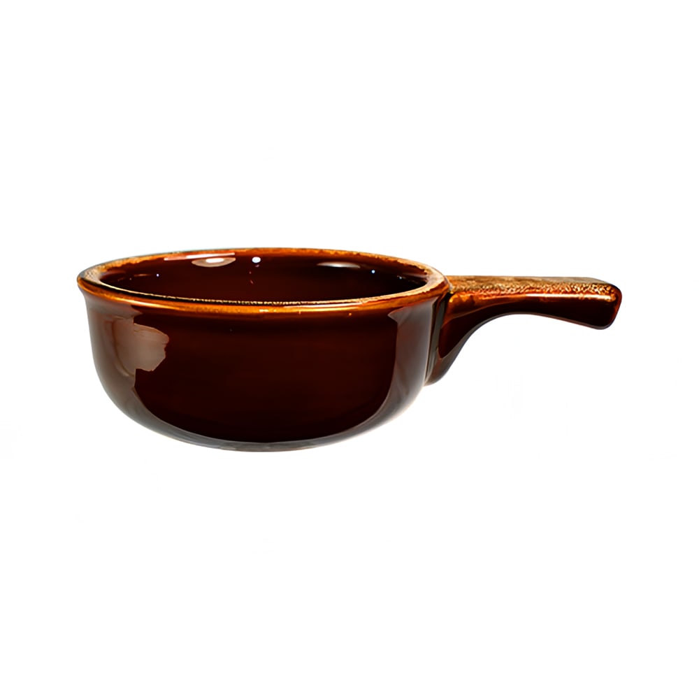ITI 12 oz Round Soup Crock - Ceramic, Caramel (OSC-15-H)