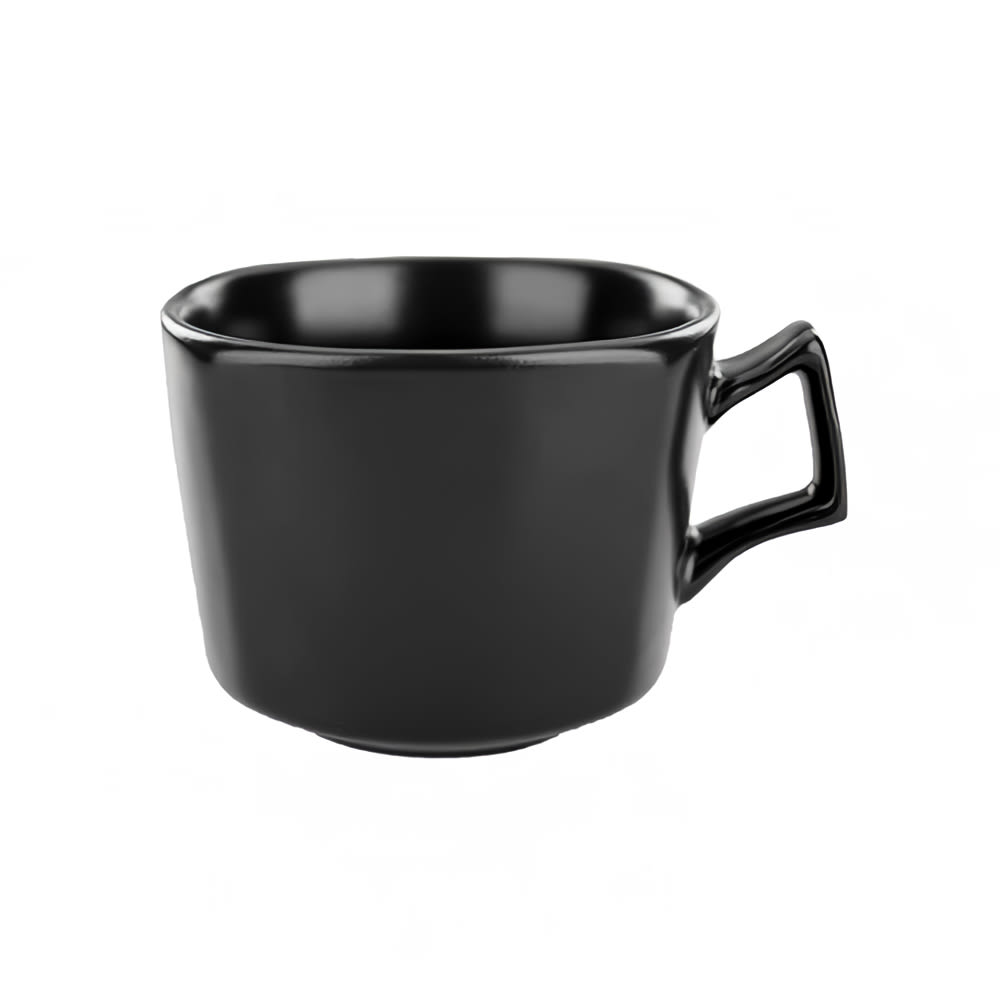 ITI 8 oz Quad™ Cup - Porcelain, Matte Black (QP-23-MB)