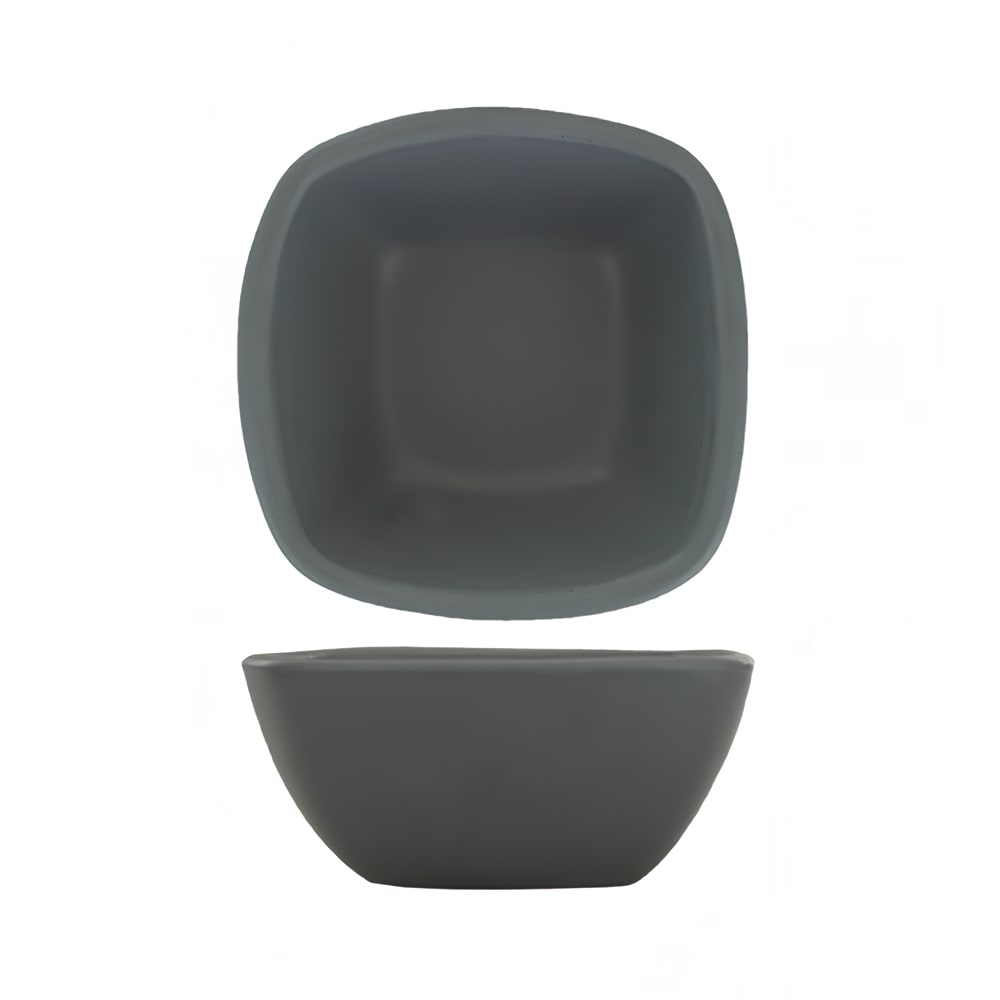 ITI 2 oz Square Quad™ Sauce Dish - Porcelain, Matte Gray (QP-30-MG)