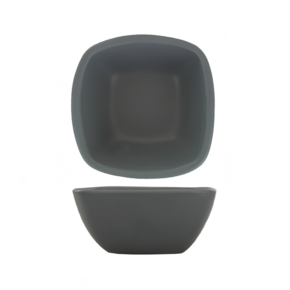 ITI 6 oz Square Quad™ Fruit Dish - Porcelain, Matte Gray (QP-31-MG)