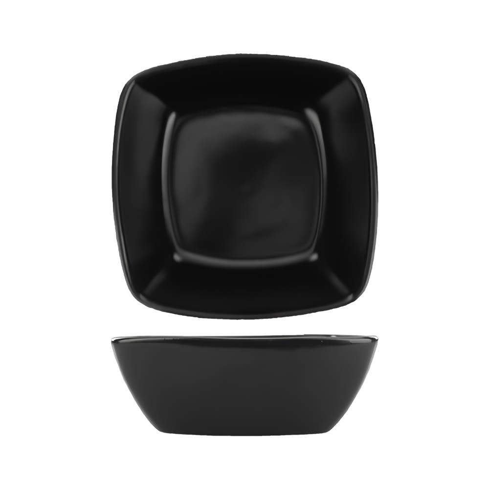 ITI 18 oz Square Quad™ Bowl - Porcelain, Matte Black (QP-32-MB)