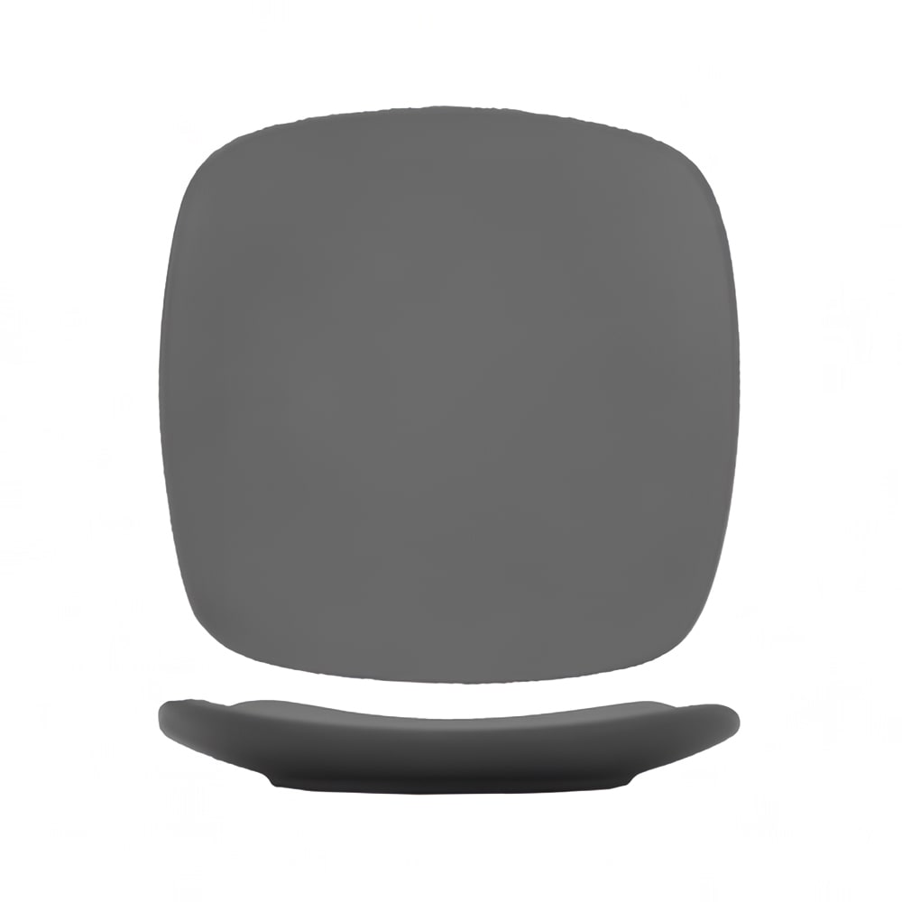 ITI 6" Square Quad™ Plate - Porcelain, Matte Gray (QP-6-MG)