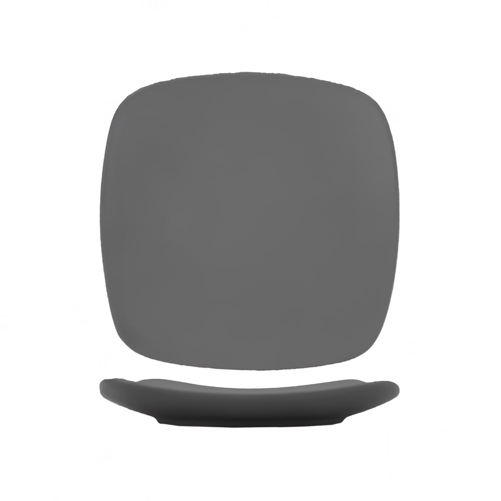 ITI 7 3/4" Square Quad™ Plate - Porcelain, Matte Gray (QP-7-MG)