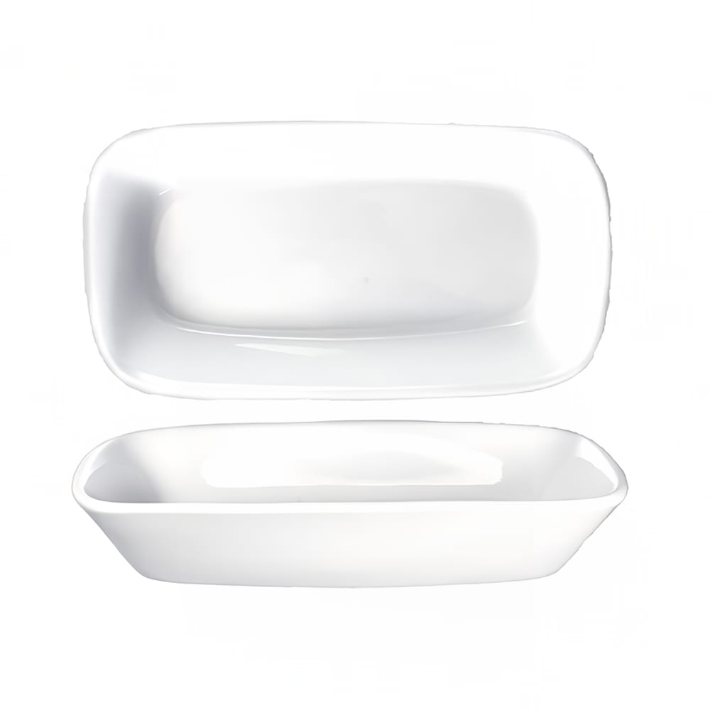 ITI 14 oz Rectangular Quad™ Dish - Porcelain, European White (QP-84)