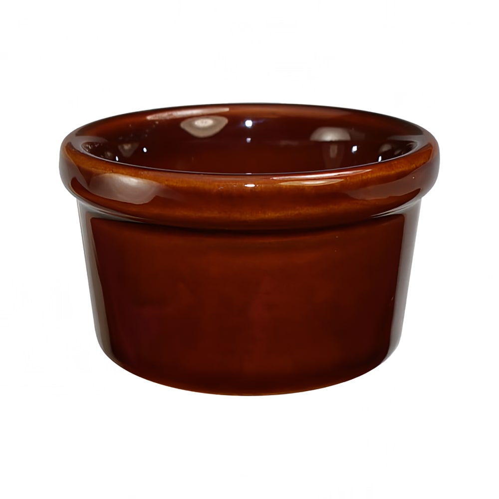 ITI 2 1/2 oz Ramekin - Ceramic, Caramel (RAM-25-C)