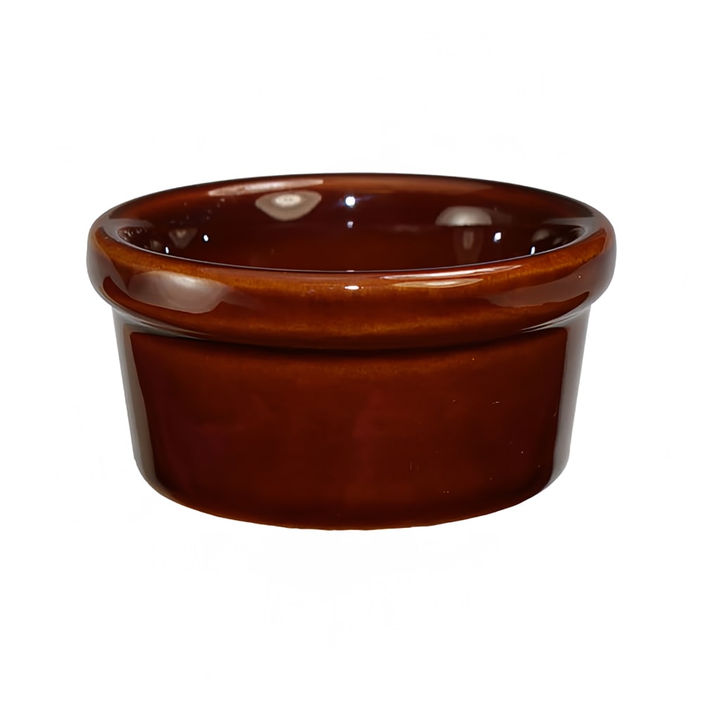 ITI 3 1/2 oz Ramekin - Ceramic, Caramel (RAM-35-C)