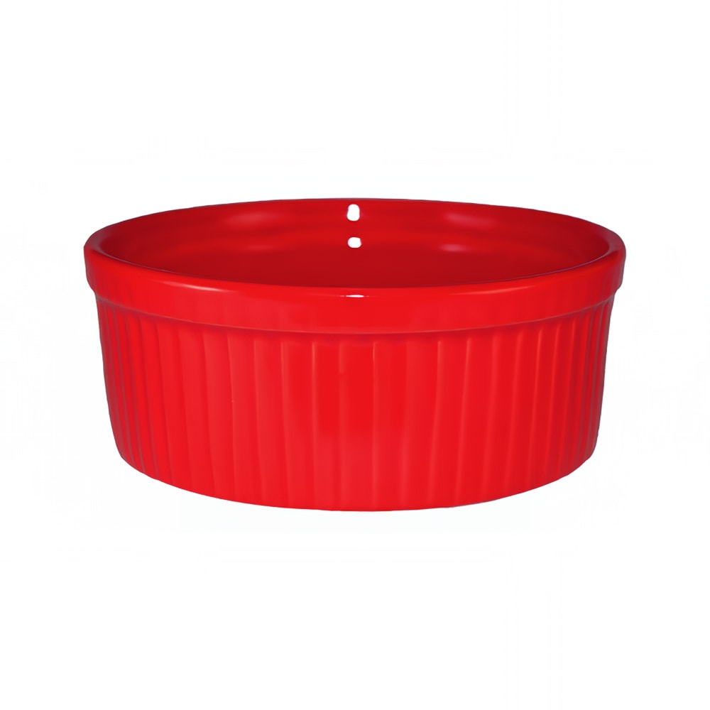 ITI 8 oz Cancun™ Ramekin - Ceramic, Crimson Red (RAMF-10-CR)