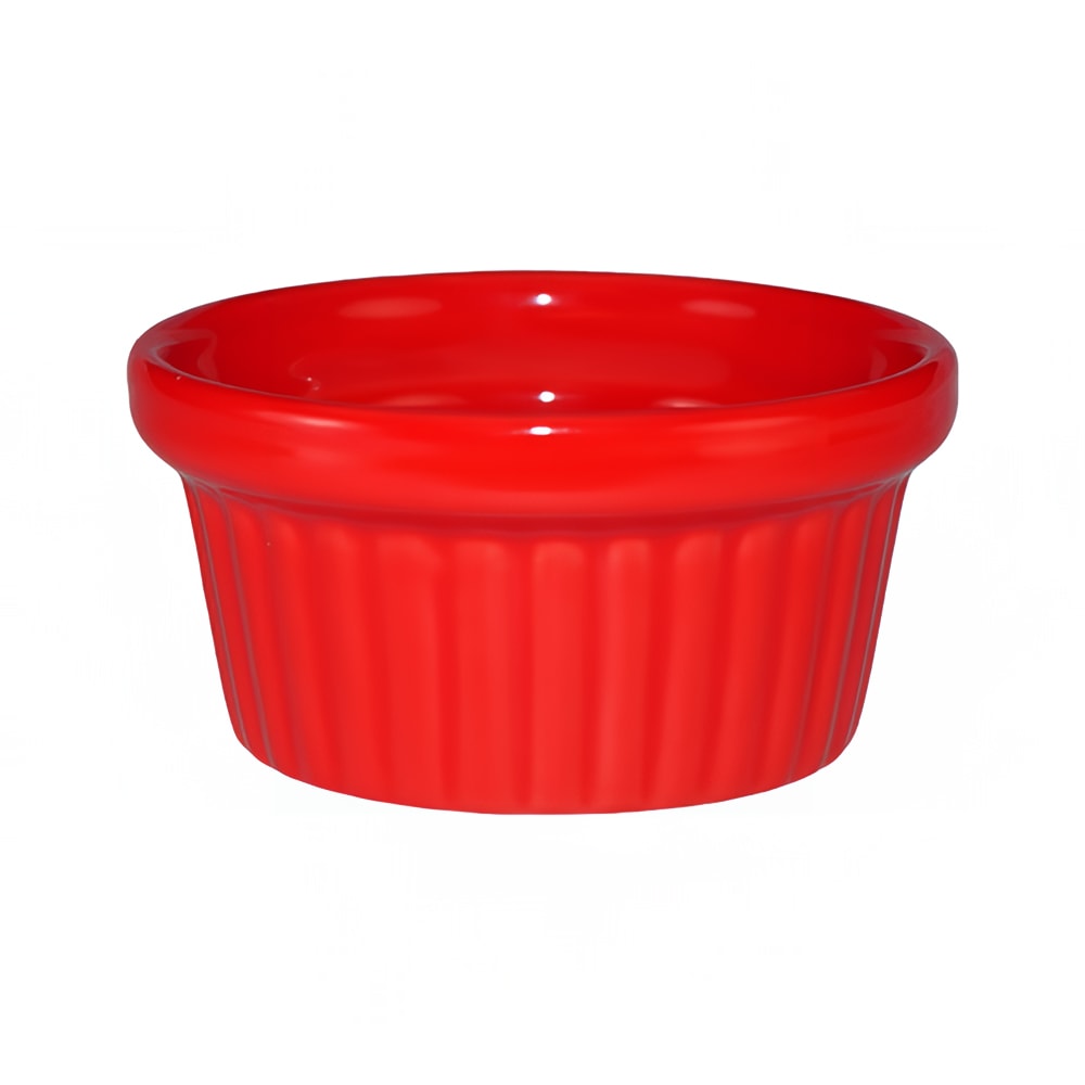 ITI 2 oz Cancun™ Ramekin - Ceramic, Crimson Red (RAMF-2-CR)