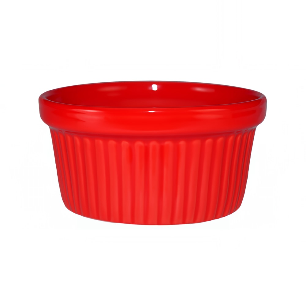ITI 4 oz Cancun™ Ramekin - Ceramic, Crimson Red (RAMF-4-CR)