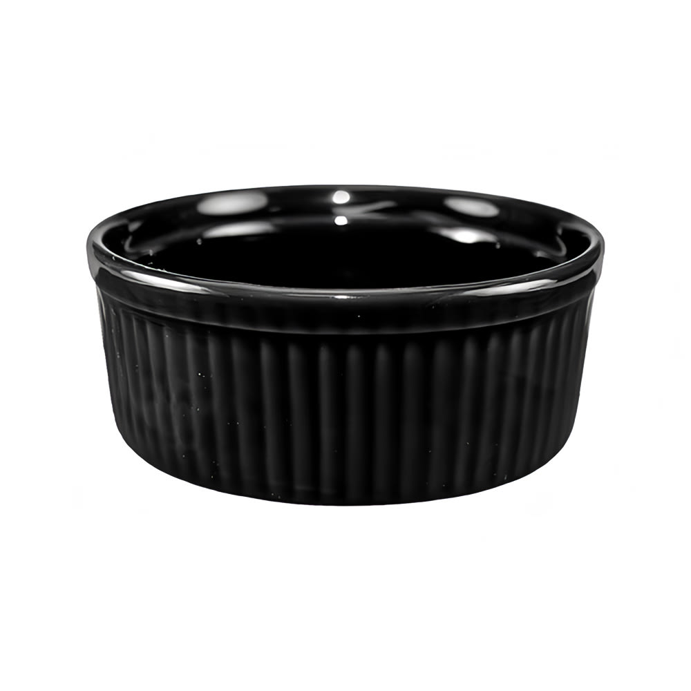 ITI 6 oz Cancun™ Ramekin - Ceramic, Black (RAMF-8-B)