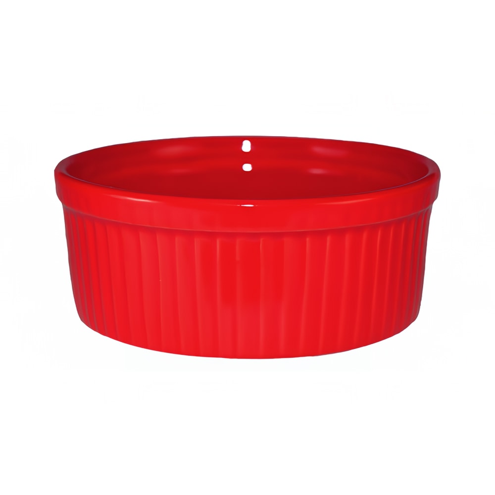 ITI 6 oz Cancun™ Ramekin - Ceramic, Crimson Red (RAMF-8-CR)