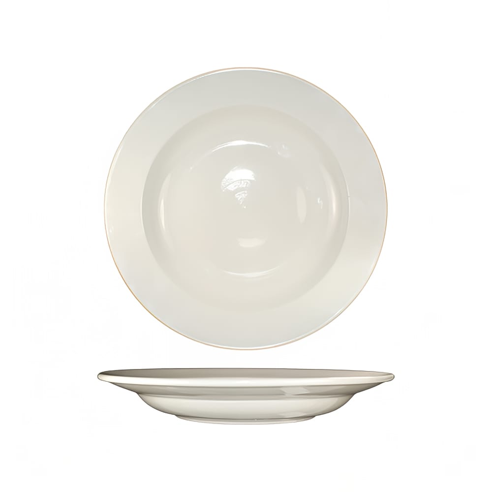 ITI 22 oz Round Roma™ Pasta Bowl - Ceramic, American White (RO-105)