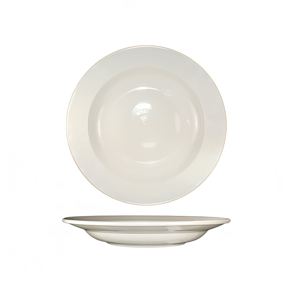 ITI 20 oz Round Roma™ Pasta Bowl - Ceramic, American White (RO-115)