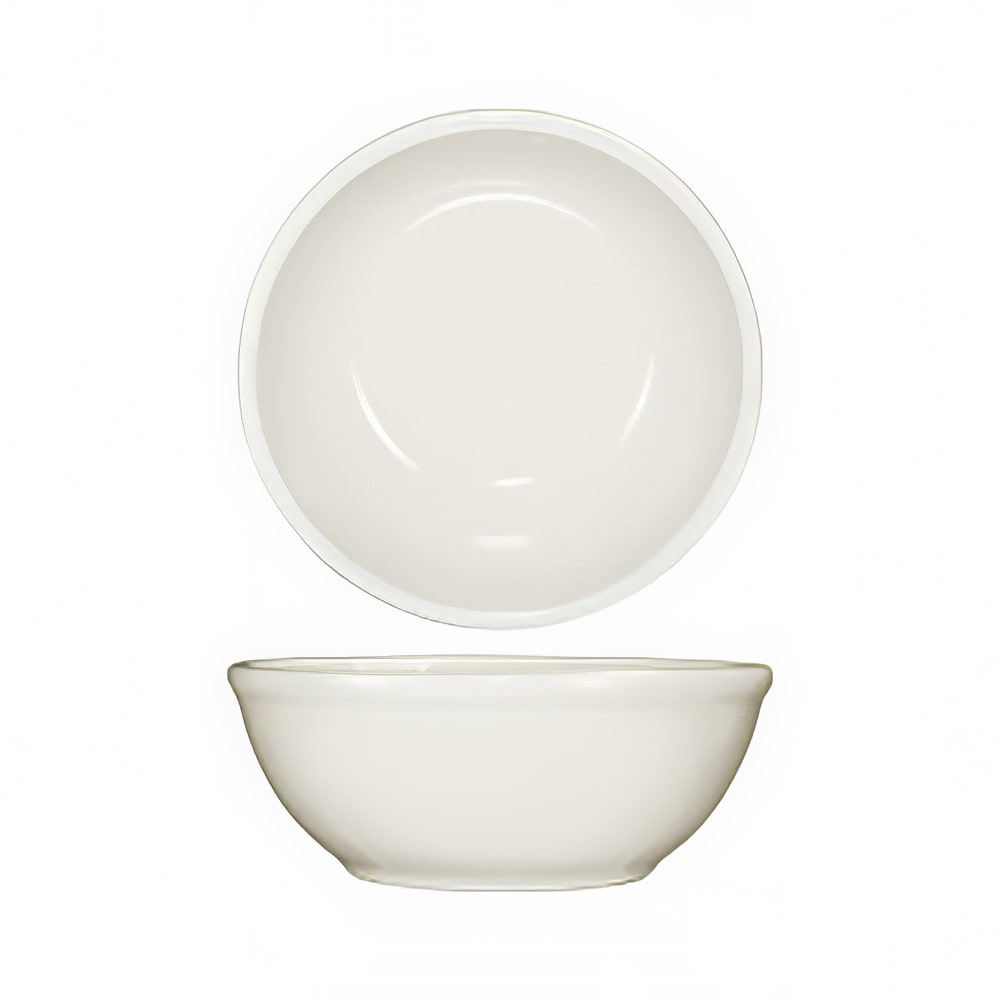 ITI 15 oz Round Roma™ Oatmeal/Nappie Bowl - Ceramic, American White (RO-15)