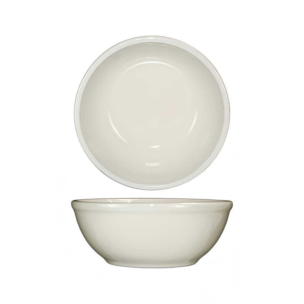 ITI 16 oz Round Roma™ Oatmeal/Nappie Bowl - Ceramic, American White (RO-18)