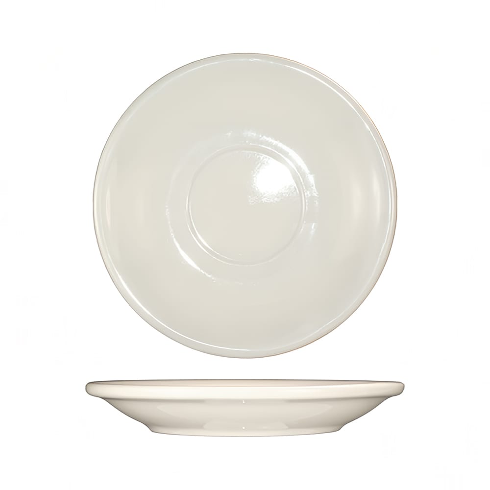 ITI 6" Round Roma™ Saucer - Ceramic, American White (RO-2)