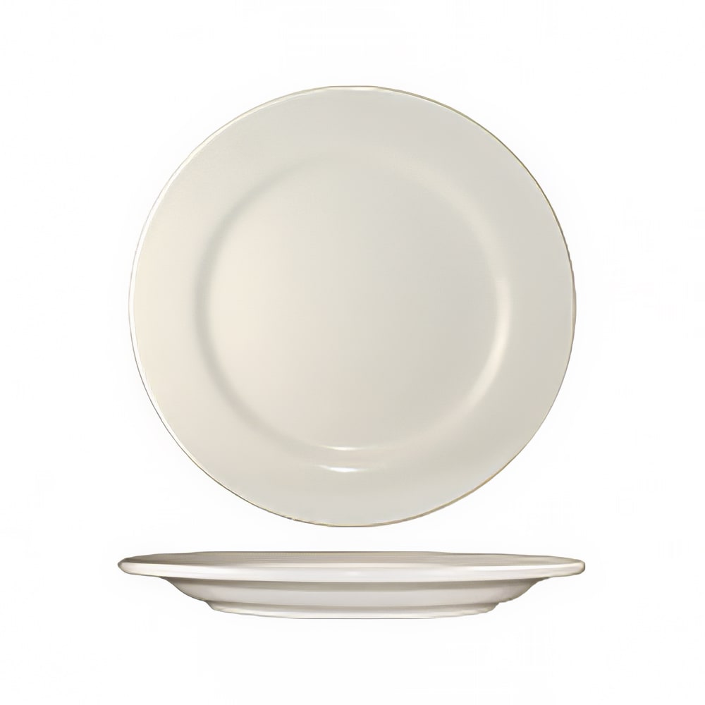 ITI 12" Round Roma™ Plate - Ceramic, American White (RO-21)