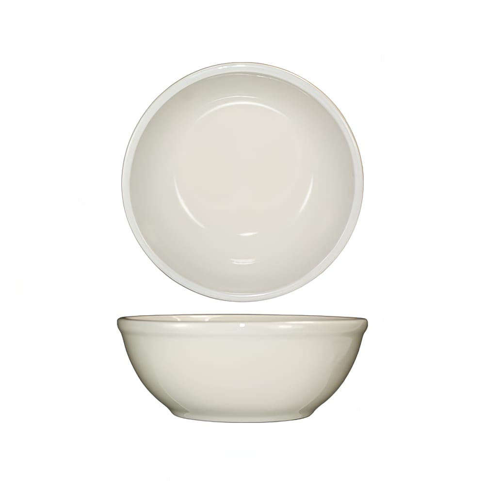ITI 11 oz Round Roma™ Oatmeal/Nappie Bowl - Ceramic, American White (RO-24)