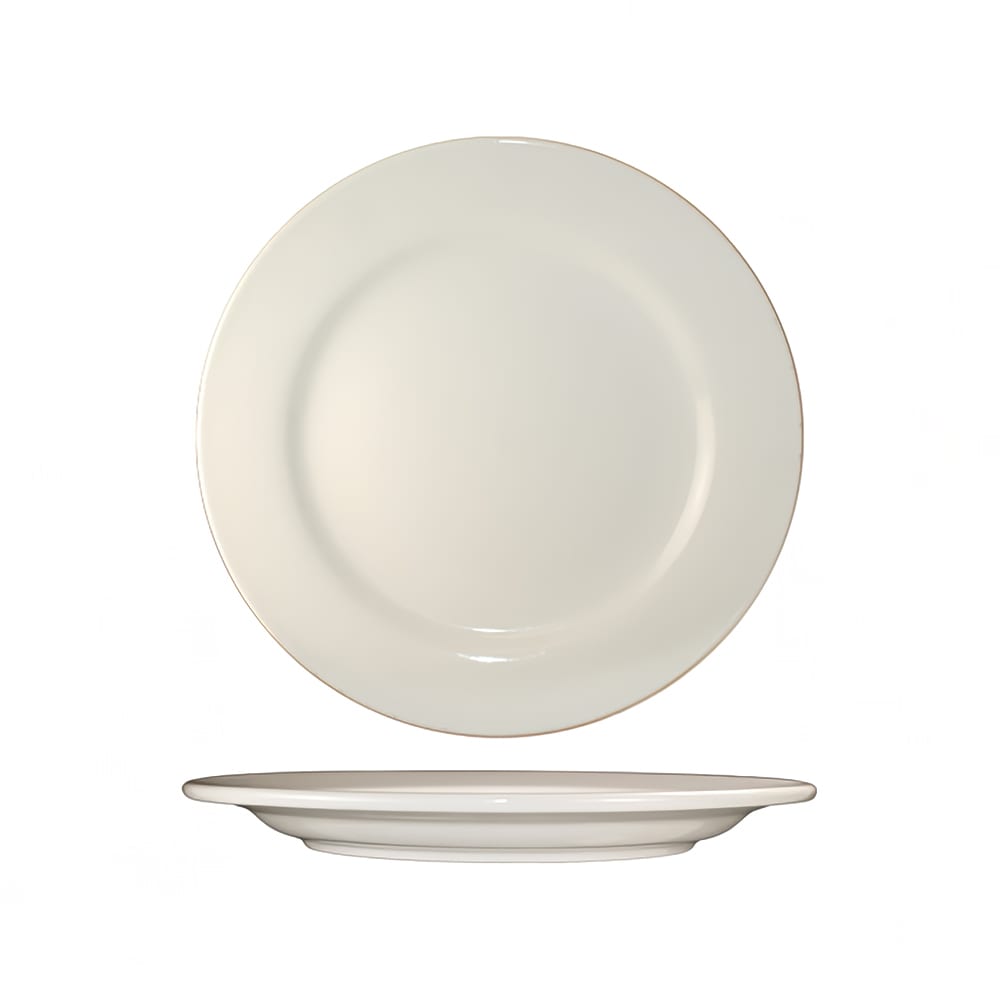 ITI 6 1/4" Round Roma™ Plate - Ceramic, American White (RO-31)