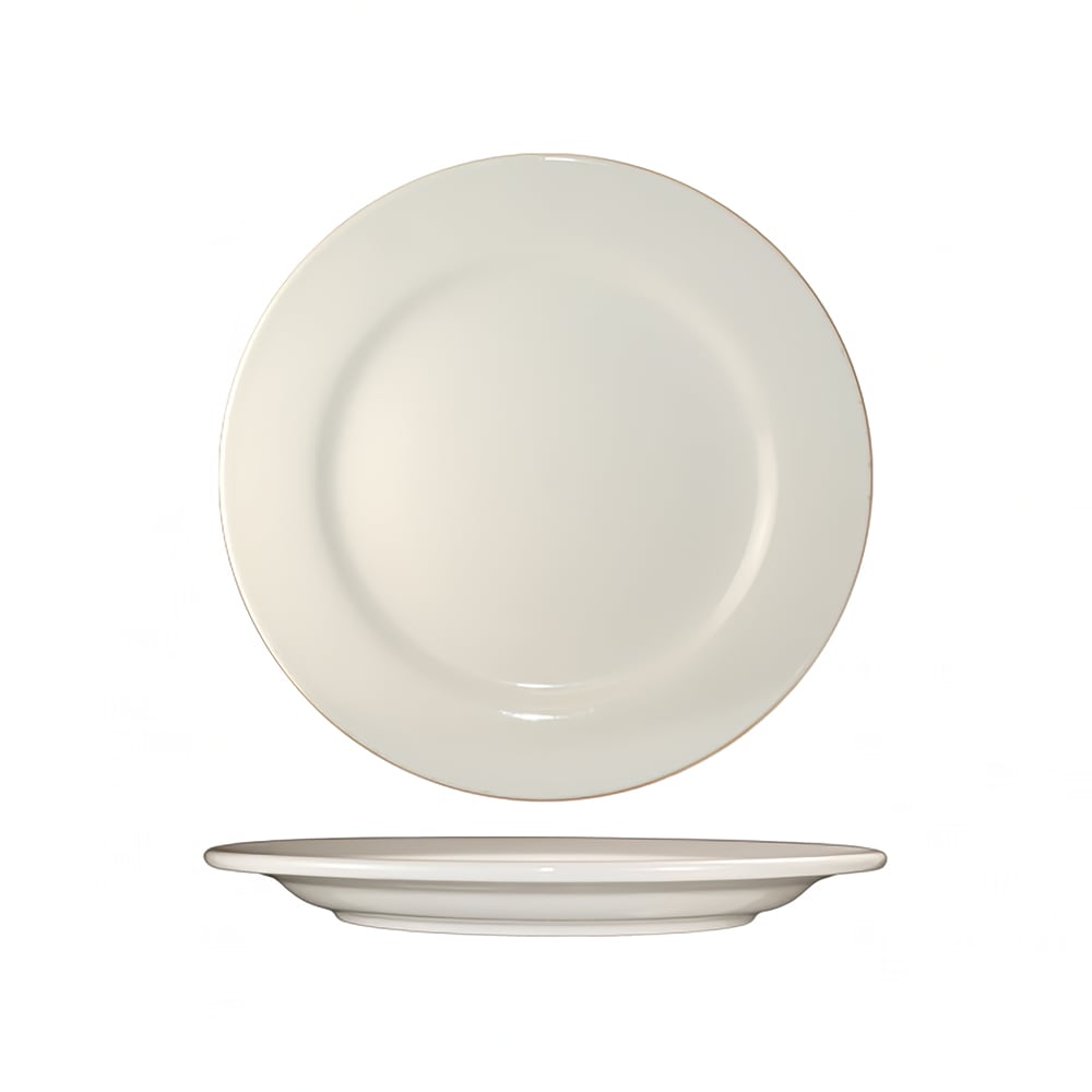 ITI 7 1/8" Round Roma™ Plate - Ceramic, American White (RO-7)