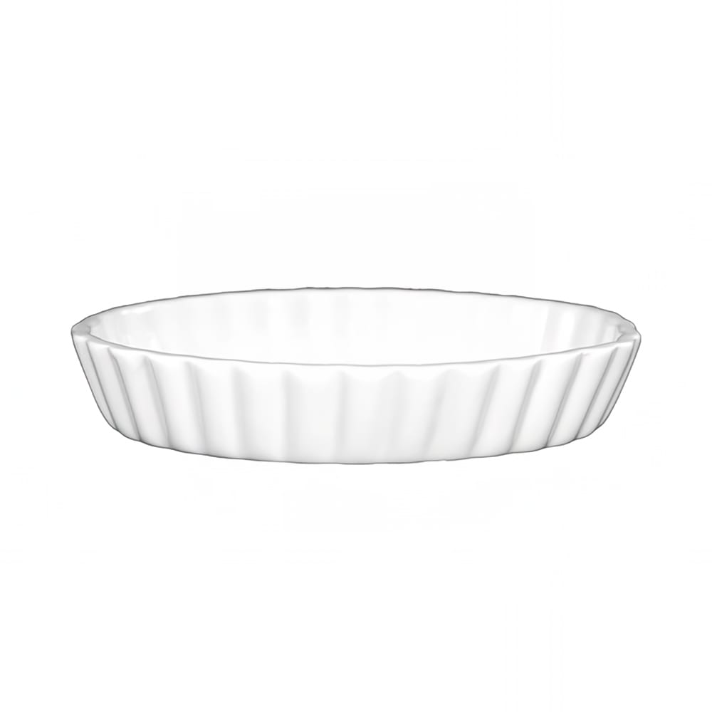 ITI 7 oz Oval Crème Brulee Dish - Porcelain, European White (SOFO-65-EW)