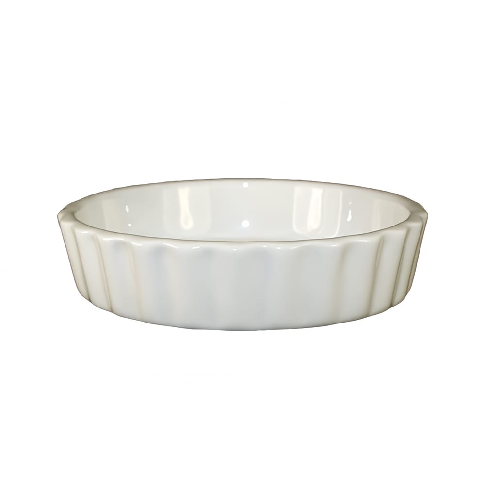 ITI 8 oz Round Crème Brulee Dish - Ceramic, American White (SOFR-55-AW)