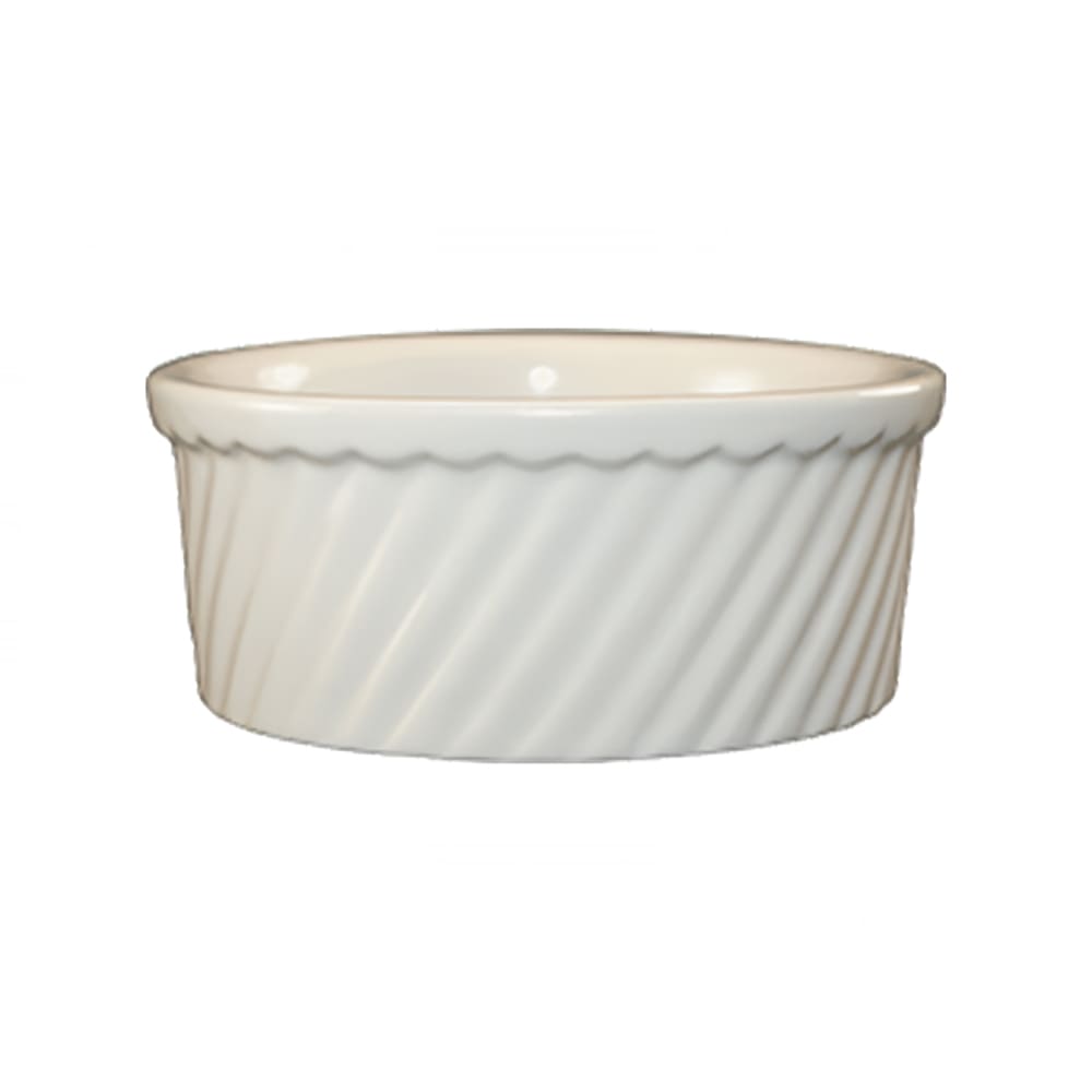 ITI 8 1/2 oz Round Soufflé Dish - Ceramic, American White (SOFS-8-AW)