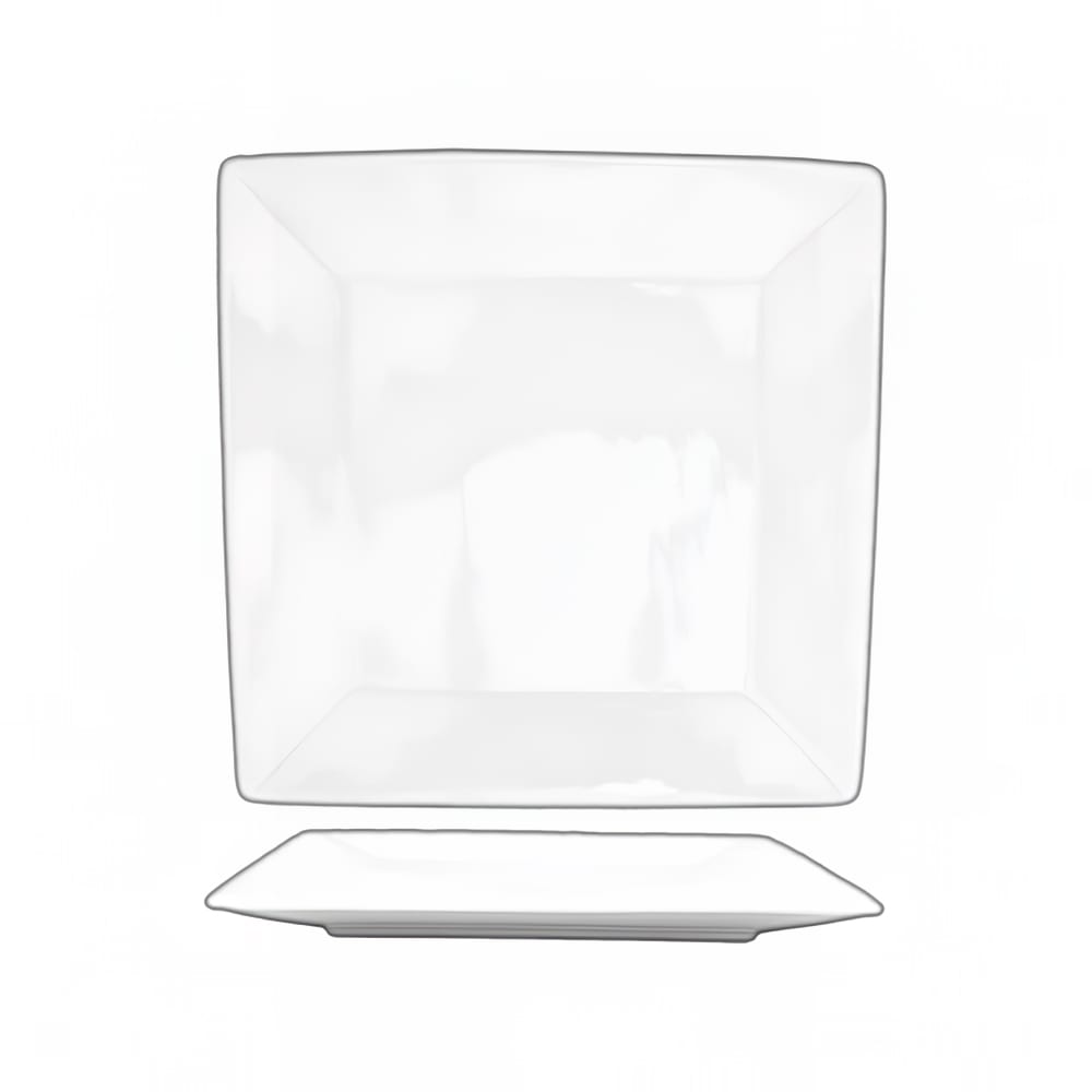 ITI 6" Square Slope™ Plate - Porcelain, Bright White (SP-6)