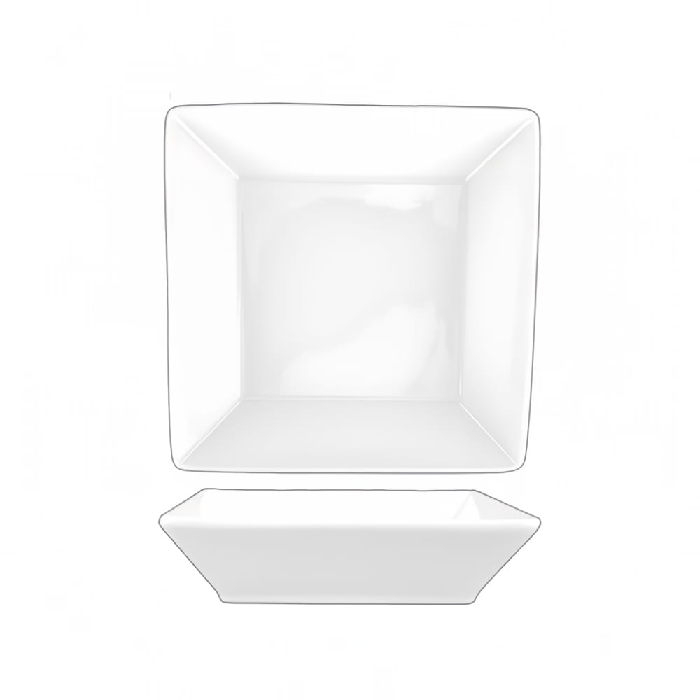 ITI 16 oz Square Slope™ Bowl - Porcelain, Bright White (SP-66)