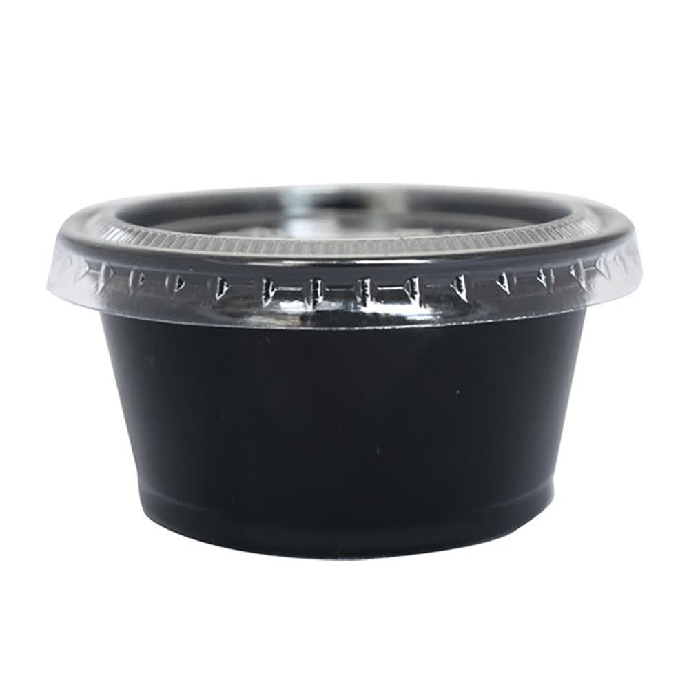 ITI 2 oz Portion Cup - Plastic, Black (TG-PP-2)