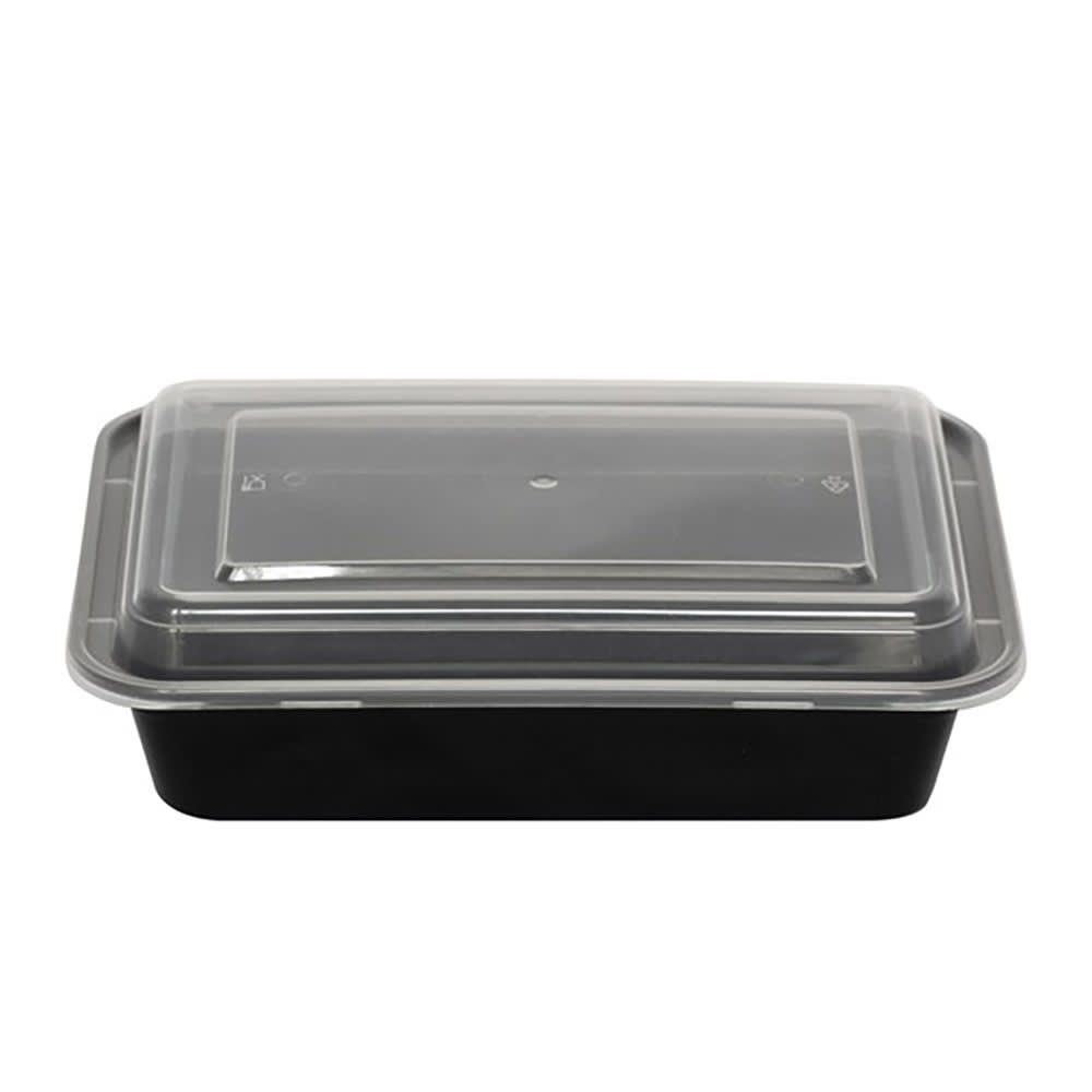ITI 32 oz Rectangular Plastic Container with / Lid (TG-PP-32)