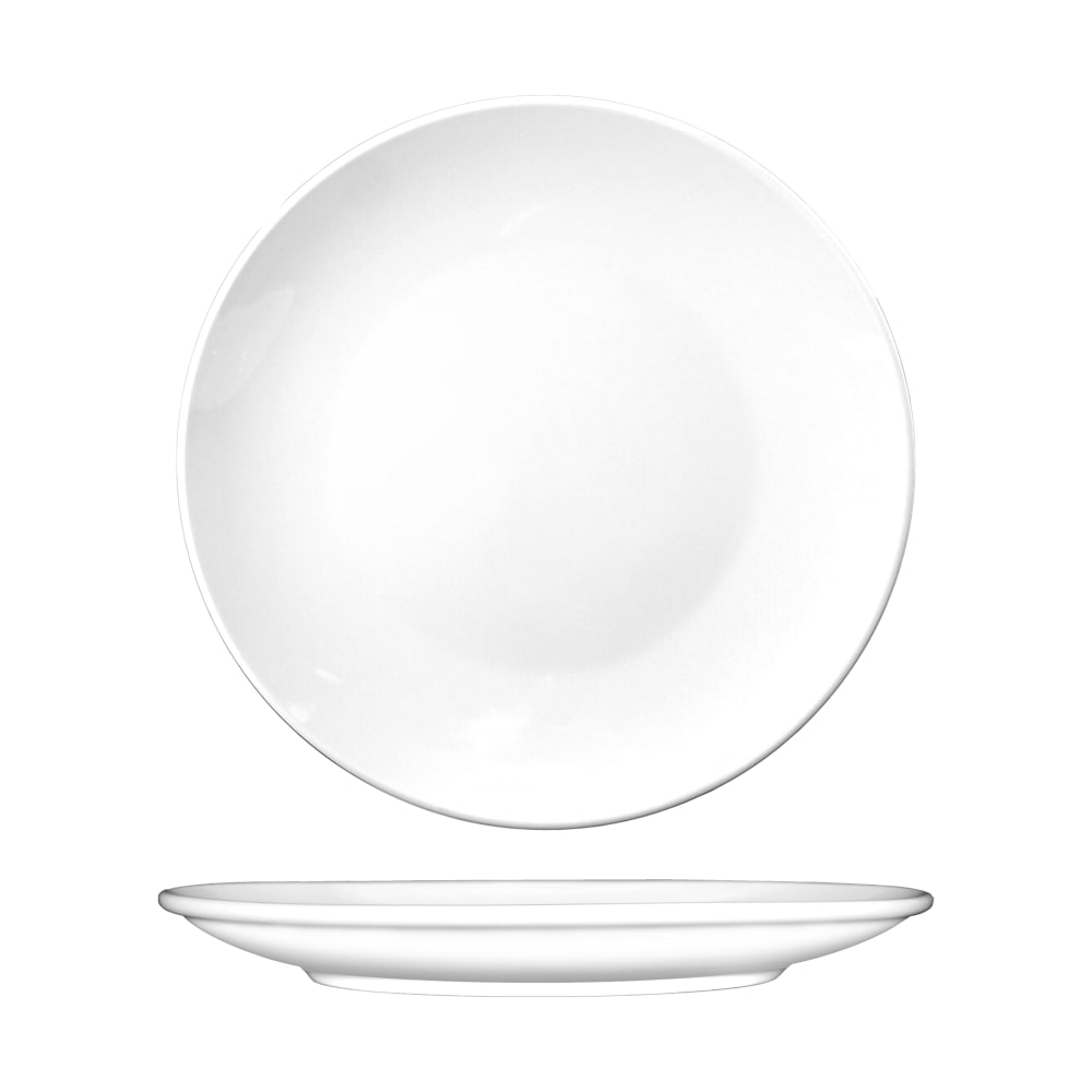 ITI 6 5/8" Round Torino™ Plate - Porcelain, European White (TN-7)
