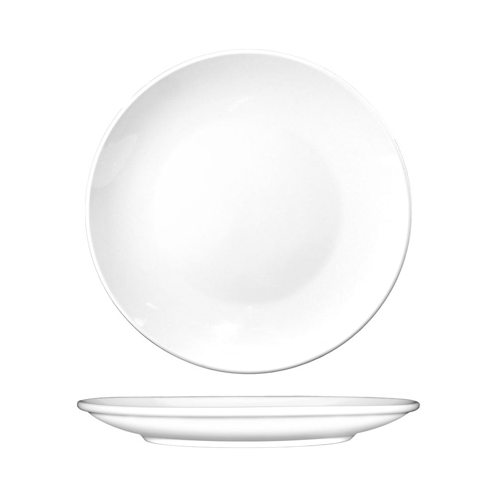 ITI 9" Round Torino™ Plate - Porcelain, European White (TN-9)