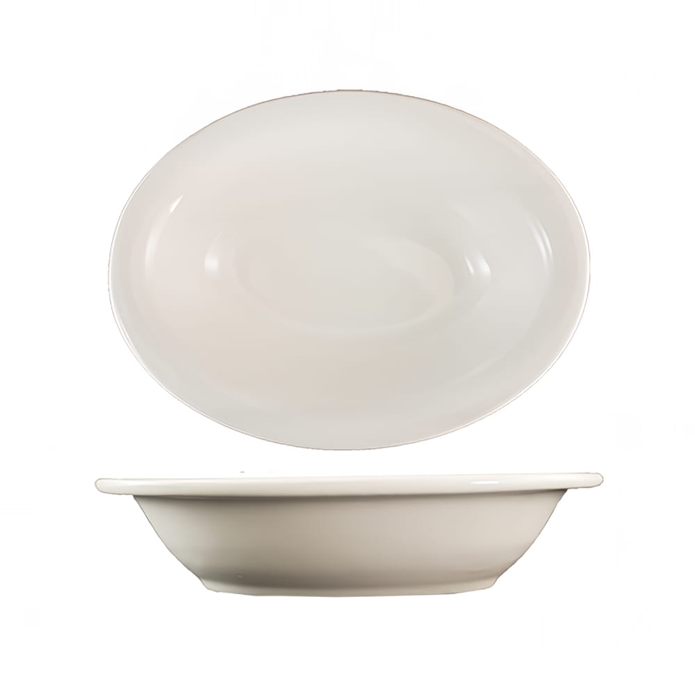 ITI 30 oz. Oval, Valencia™ Baker - Ceramic, American White (VA-101)