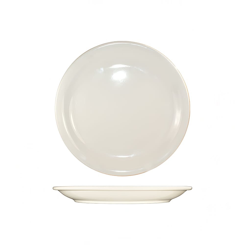 ITI 8 1/8" Round Valencia™ Plate - Ceramic, American White (VA-22)