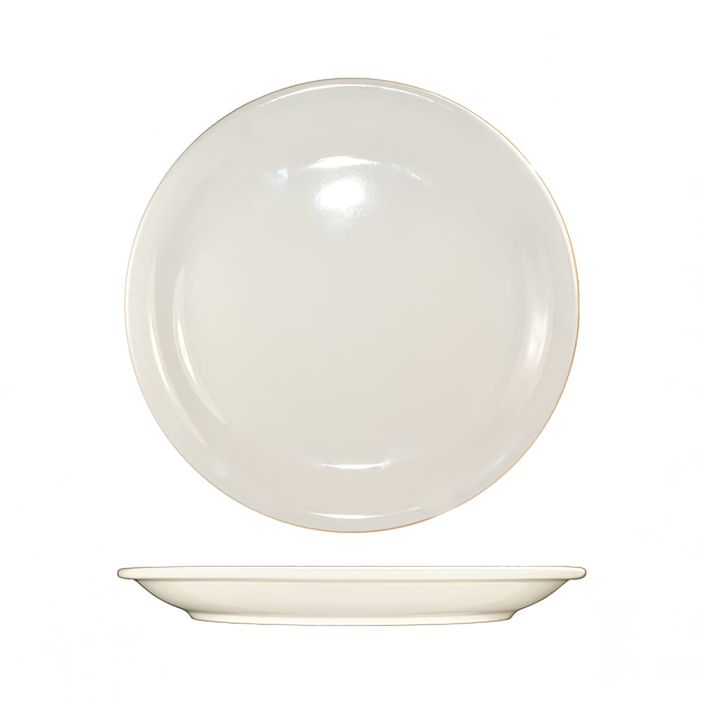 ITI 6 1/2" Round Valencia™ Plate - Ceramic, American White (VA-6)