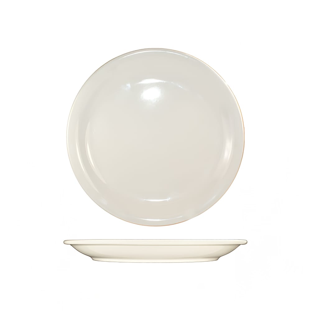 ITI 9" Round Valencia™ Plate - Ceramic, American White (VA-8)