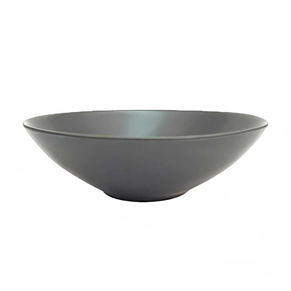 CAC 8" Round Japanese Style Salad Bowl - Ceramic, Black (666-28-BLK)