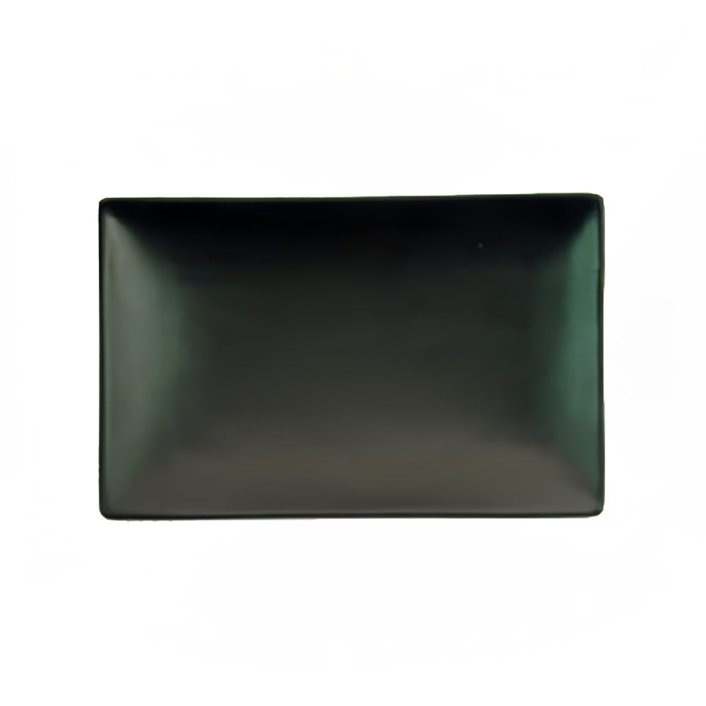 CAC Rectangular Japanese Style Platter - 5" x 3 1/2" Ceramic, Black (666-33-BLK)
